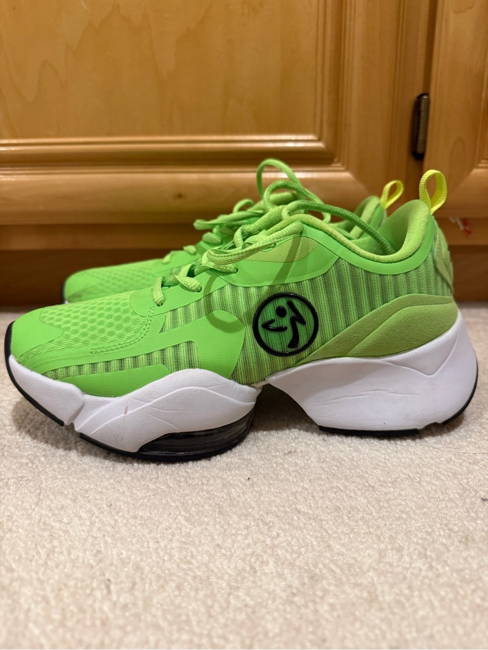 Zumba Fitness Neon Green Women's Athletic Sneakers